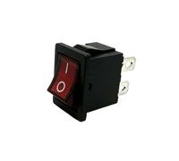 1PC KCD1-201S-4P-R 21 * 15mm KCD1 220V LED Rosso Luce ON OFF 2 Posizioni 4 Spilli 4P 6A/250V Mini Barca Auto Power Rocker Boat Interruttore