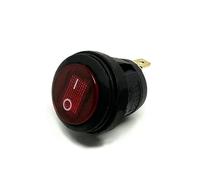 1PC KCD2-101NF-3P-R 20mm 220V Red LED ON-OFF SPDT Snap-in Sealed Round Power Rocker Switch 6A/250VAC 3 Pins