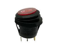 1PC KCD2-101NF-3P-R 220V LED rosso 20mm montato ON-OFF 3 pin SPDT Snap-in impermeabile sigillato interruttore a bilanciere rotondo 6A/250VAC