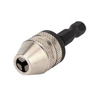 1PC Keyless Drill Chuck Cacciavite Impact Driver Adattatore 1/4 ''Hex Shank Drill Bit Strumento Convertitore Adattatore-Silver