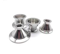 1pc KF16-KF25 304 Stainless Steel Vacuum Tapered Reducer Tri Clamp Flange Joint KF Vacuum Pipe Fittings