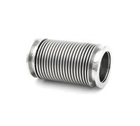 1PC KF16 KF25 KF40 KF50 Soffietto Tubo flessibile ondulato ad alto vuoto Lunghezza 100-1000mm Lunghezza 304 Rilevamento perdite di elio in acciaio inossidabile (KF40,200mm)