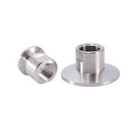 1PC KF16 Vacuum flange to 1/2" NPT Female Thread 304 Stainless Steel Vacuum Flange Pipe Pipe Fitting YZWRWRMKTB