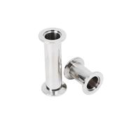 1pc KF50 Vacuum Straight Pipe 304 Stainless Steel Flange Quick Match Fixture Straight Pipe Fittings 80mm Length