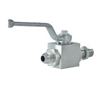 1PC KHB Valvola a sfera ad alta pressione con membrana passante in acciaio al carbonio, parete divisoria zincata, valvola idraulica(DN15)