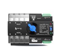 1PC L N 110V-120V 125A Din Rail 3 phase ATS 4P Dual Power Automatic Transfer Electrical Selector Switch Uninterrupted CZMDKEXM