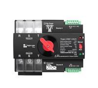 1PC L N 220V-230V 100A Din Rail 3 phase ATS 3P Dual Power Automatic Transfer Electrical Selector Switch Uninterrupted CZMDKEXM