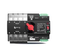 1pc L N 220V-230V 125A Din Rail 3 phase ATS 4P Dual Power Automatic Transfer Electrical Selector Switch Uninterrupted CZMDKEXM