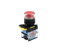 1pc LA115-B5 22MM Alta Testa Piatta Interruttore di Pulsante 1NO Momentaneo/Pulsante A Scatto 220V5A Interruttore di Controllo di Alimentazione(1NO_MOMENTARY_220V 5A)