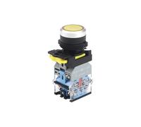 1pc LA115-B5 Momentaneo/Latch Interruttore di Controllo di Potenza Industriale 1NO/1NO1NC Interruttore di Pulsante con Luce LED gialla(1NO,LATCHING_220V 5A)