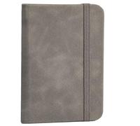 1pc Leather Pocket Notebook Set - Portable Mini Journal,100 Sheets,Elastic Closure Organizer For Travel, Office Per scrivere e prendere appunti(Grey)