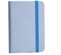 1pc Leather Pocket Notebook Set - Portable Mini Journal,100 Sheets,Elastic Closure Organizer For Travel, Office Per scrivere e prendere appunti(Blue)