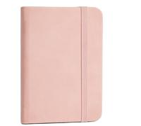 1pc Leather Pocket Notebook Set - Portable Mini Journal,100 Sheets,Elastic Closure Organizer For Travel, Office Per scrivere e prendere appunti(Pink)