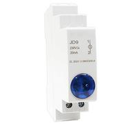 1PC Led Tipo di Guida Luce di Segnale Interruttore Scatola di Distribuzione Armadio Indicatore di Alimentazione 24V 220V 230V JD9 Protettori di dispersione a terra (Size : 24v Blue)