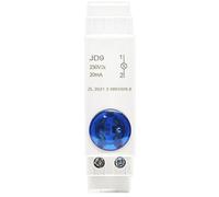 1PC Led Tipo di Guida Luce di Segnale Interruttore Scatola di Distribuzione Armadio Indicatore di Alimentazione 24V 220V 230V JD9 Protettori di dispersione a terra (Size : 220v Blue)