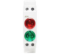 1PC Led Tipo di Guida Luce di Segnale Interruttore Scatola di Distribuzione Armadio Indicatore di Alimentazione 24V 220V 230V JD9 Protettori di dispersione a terra (Size : 220v Double Lights)