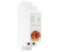 1PC Led Tipo di Guida Luce di Segnale Interruttore Scatola di Distribuzione Armadio Indicatore di Alimentazione 24V 220V 230V JD9 Protettori di dispersione a terra (Size : 24v Yellow)