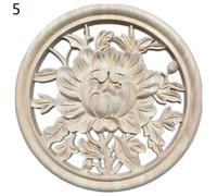 1PC Legno Intagliato Angolo Onlay Applique Vintage Non Dipinto Mobili Decor Arte