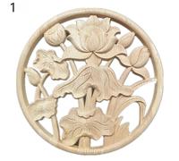 1PC Legno Intagliato Angolo Onlay Applique Vintage Non Dipinto Mobili Decor Arte