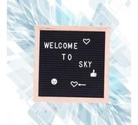 1PC Letter Message Board Lavagna in feltro fai-da-te Lavagna con cornice in