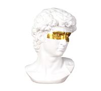 1pc Light David Decoration Gold Drawing Sculpture Crafts (Bianco)