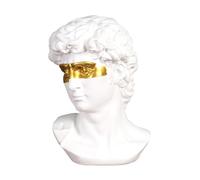 1pc Light David Decoration Gold Drawing Sculpture Crafts (Bianco)