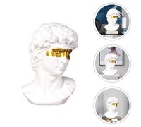 1pc Light David Decoration Gold Drawing Sculpture Crafts (Bianco)