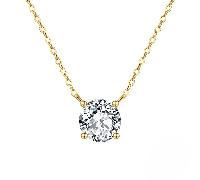 1pc LOVESSOM Elegante Collana con Ciondolo in 925 e Moissanite, Disponibile in 1/2/3 con Chiusura a Quattro , un Delicato Regalo di Gioielleria per Donne, Fornito con Confezione Regalo, 2.2 Grammi