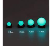 1pc Luminoso Pietra Verde/Blu Fosforescenti Cristallo Sfere 20-70mm Arredo Casa