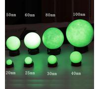 1pc Luminoso Pietra Verde/Blu Fosforescenti Cristallo Sfere 20-70mm Arredo Casa