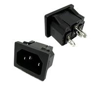 1PC LZ-14-2 10A 250V 3 terminali presa di alimentazione elettrica CA 3 pin pannello telaio montato modulo connettore di ingresso