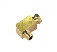 1PC M10x1mm Male To 8mm Brass Elbow Compression Ferrule Tube Pipe Fitting Adapter