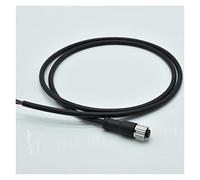 1pc M12 Connettore spina femmina a 8 pin con filo 1 metro 2 4AWG P-V-C cavo di stampaggio a iniezione scura M12 IP67 Cavo connettore impermeabile