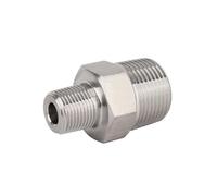 1PC M16x1.5 to M16x1.5 Metric Male Thread 304 Stainless Steel High Pressure Hex Nipple Pipe Fitting