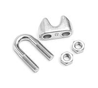 1Pc M2/3/4/5/6/8/10/12/14mm Manicotto for fune metallica In acciaio inossidabile 304 Tipo U Clip for cavo Hardware Clip di fissaggio Morsetto for filo Bulloni Rigging(M14)