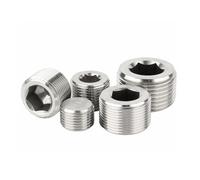 1pc M33x2 Metric Male 304 Stainless Steel Countersunk End Internal Hex Head Socket ZGPOSQKZSC