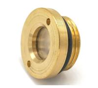 1PC M42 Pitch 1.5 Metric Male Brass Oil Level Sight Glass Window Round Head CBQZCHWDKT