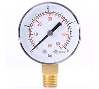 1pc Manometro Manometro Indicatore di Pressione Del Carburante Misuratore di Pressione Dell'acqua Tester di Pressione Del Calibro 0-4bar/0-60psi NP