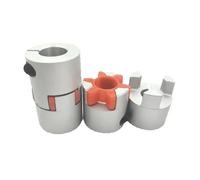 1PC Motore passo-passo a tre griffe con servomotore, giunto elastico a stella con chiavetta, lavorazione CNC(D40L66)