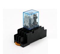 1Pc MY4NJ Elettronico Micro Mini Relè Elettromagnetico 5A 14PIN Bobina 4DPDT con Base Presa PYF14A DC12V 24V AC110V 220V LED