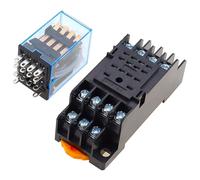 1Pc MY4NJ Relè elettromagnetico elettronico micro mini 5A 14PIN Bobina 4DPDT con base presa PYF14A DC/AC 12V 24V 36V 48V 110V 220(AC,220V)