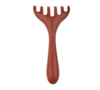 1PC Naturale Dorato Sandalo Cinque Artigli Massaggiatore del Cuoio Capelluto Gua Sha Strumento Back Scratcher Spa Palmare Meridiano Massaggio Pettine Cura dei Capelli