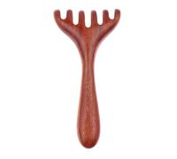 1PC Naturale Dorato Sandalo Cinque Artigli Massaggiatore del Cuoio Capelluto Gua Sha Strumento Back Scratcher Spa Palmare Meridiano Massaggio Pettine Cura dei Capelli