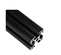 1PC NERO 3030 Standard Europeo Profilo In Alluminio Estrusione 100mm-1000mm Lunghezza Guida Lineare for Stampante 3D CNC(280mm)