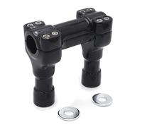 1pc Nero 4 " Alzata 1 " Manubrio Top Morsetto Harley Softail Patrimonio Dyna