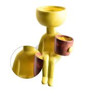 1pc Nordic Face Art Flowerpot Sotto contenitore di fiori di scultura