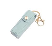 1PC Nuovo Mini Portatile Key Bag Rossetto Rossetto Cosmetici Sacchetto di Immagazzinaggio di Cuoio Lip Balm Bag Portachiavi Holder Copertura Protettiva, Blu