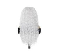 1pc Ombre Parrucche Rosse for Le Donne Capelli Sintetici Parrucca Riccia Lunga Con Radici Drak Sfumatura di Colore Onda Acqua Acconciatura Drag Queen(WHITE)