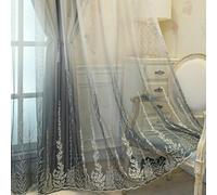 1pc Oscuramento Gradiente Tende per Salotto Tulle Drappo Mantovana Doppio Strato
