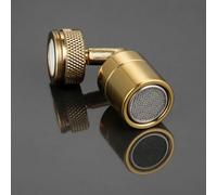 1PC ottone PC oro universale estensore bagno girevole rubinetto antispruzzo lavabo aeratore, 1 pz, aeratore